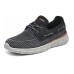 Skechers Cushioning, Wear Resistant Low Top Casual Shoes Men's Gray Black Серый черный, 41