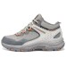 Skechers OUTDOOR Anti-Slip Wear-Resistant Mid-Top Trekking Shoes Women's Gray Gray/White/Orange, 38.5