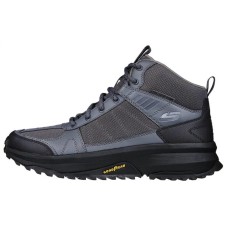 Skechers Hiking / Trekking Shoes Men High-Top Gray/Black Color 39.5