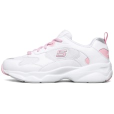 Skechers D'Lites Campus Leisure Chunky Shoes White/Pink Women's 35