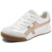 Skechers Anti-Slip Wear-Resistant Low-Top Skateboard Shoes Women's White Gold Белое/Розовое золото, 35.5