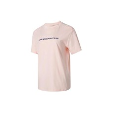 Skechers Drop Shoulder Sleeve T Shirt Women's Pearl Pink Pearl pink/01X1, XL