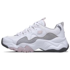 Skechers D'Lites 3.0 Low top Running Shoes White/Pink/Gray Women's 35