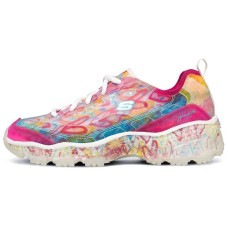Skechers D'LITES CRYSTAL Cushioning Anti-Slip Wear-Resistant Breathability Low-Top Casual Shoes Women's Multicolor 39