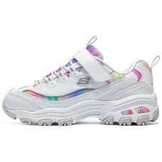 Skechers Girls Cushioning Wear Resistant Kids Lifestyle Shoes White Teenagers Разноцветный, 35