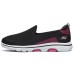 Skechers Go Walk 5 Loafers 'Black Pink Red' Women's 35