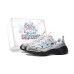 Skechers D'LITES 1.0 Da Vinci Custom Box Surfing Anti-Slip Wear-Resistant Low-Top Chunky Sneakers Women's Blue Black Blue Black, 35