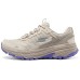 Skechers Durable Breathable Low-Top Running Shoes Women's Beige Purple Beige Purple, 37