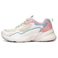 Skechers BOBS BAMINA Running Shoes Women's Low-Top Pink/White/Blue 35
