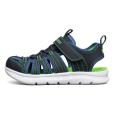 Skechers Abrasion Resistant Breathable Slip Resistant Children's Sandals Blue Green Teenagers 32