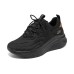 Skechers Sport Soft Shoes Slip-Resistant Breathable Lightweight Cushioning Low-Top Casual Shoes Women's Black Черный, 37