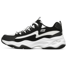 Skechers D'Lites 4.0 Low Chunky Shoes Black/White 42