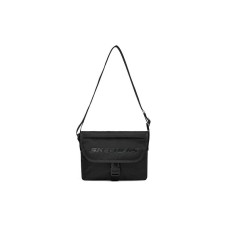 Skechers Fabric Messenger Bag Crossbody Bag Shoulder Bag Regular Unisex Carbon Black сажа