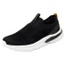 Skechers Cushioning Wear-Resistant Low-Top Casual Shoes Men's Black White Black White/BKW, 44