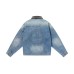 HARSH AND CRUEL Jacket Unisex Denim Blue Голубой, 2XL