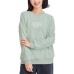 Skechers Sports Alliance Series Sweatshirt Women's Aqua Silver Green Mercury Green/04X2, S