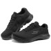 Skechers MEN'S GO WALK Anti-Slip Wear-Resistant Low-Top Casual Running Shoes Men's Black Черный, 42
