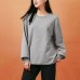 Skechers Colorful Sweatshirt Unisex Medium Heather Gray Medium Heather Gray 004F, XS