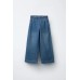 Джинсы свободного кроя с карманами ZARA Синий, 8/9 лет (года) (131 cm)