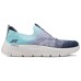 Skechers Go Walk Fle Breathable Low Top Running Shoes Women's Turquoise navy/light green, 38.5