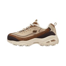 Skechers DLITES Anti-Slip Wear-Resistant Low-Top Chunky Sneakers Women's Brown Коричневый, 38.5