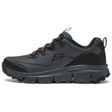 Skechers OUTDOOR MENS Wear-resistant And Lightweight Low-Top Trekking Shoes Men's Charcoal Black Серый, 39