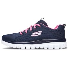 Skechers Graceful Get Connected Blue/White/Pink Women's 37