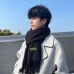 WARRIOR Knit Scarves Unisex Black, Basic Packaging-Box Not Included