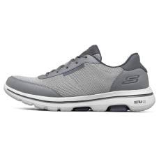 Skechers Go Walk 5 Cushioned Slip Resistant Abrasion Resistant Low Top Running Shoes Men's Blue Gray 39.5