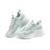 Skechers Wear-Resistant Breathable Height Increasing Low-Top Chunky Sneakers Women's White Green Зеленый, 38.5