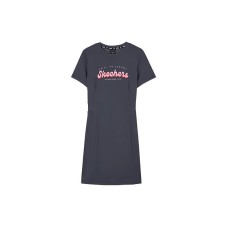 Skechers Ice Cream Series Short-Sleeved Dresses Women's Odyssey Gray 026R, M
