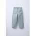 Джинсы карго с разрезами ZARA Голубой, 7-8 лет (года) (128 cm)