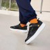 Skechers Wear-Resistant Slip-Resistant Low-Top Kids' Skateboarding Shoes Black Gray Teenagers Black/charcoal gray, 35