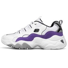 Skechers One Punch Man X Skechers D'lites 3.0 Low Top Running Shoes White/Purple 43