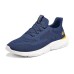Skechers Ingram Cushioning Anti-Slip And Wear-Resistant Breathable Support Low-Top Casual Shoes Men's Blue 41.5