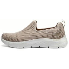 Skechers Durable Breathable Lightweight Low-Top Casual Shoes Men's Gray Orange Taupe/Orange, 45