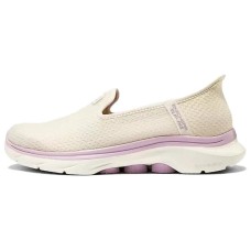 Skechers WOMEN'S GO WALK Cushioning Breathable Coverage Low-Top Casual Shoes Women's Taupe Pink Taupe Pink, 38
