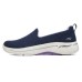 Skechers Go Walk Arch Fit Cushioning Wear Resistant Low Top Casual Shoes Women's Blue Purple Marine Blue/Lavender, 37