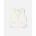Big Girls Faux Fur Vest Off White Белый, 8