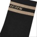 Skechers Mid-Calf Socks Unisex 2 Pack 2 Pack (Beautiful Black/Light Taupe/044D), M