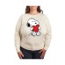 Plus Size Peanuts Heart Graphic Pullover T-shirt бежевый/хаки, 1X