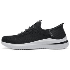 Skechers SKECHERS MENS USA Anti-Slip Wear-Resistant Low-Top Casual Shoes Men's Black Черный, 42.5