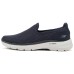 Skechers Go Walk 6 Cushioning Anti-Slip Wear-Resistant Breathability Low-Top Casual Shoes Men's Blue 44