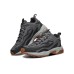 Skechers Stamina Cushioning Anti-Slip Wear-Resistant Breathability Low-Top Chunky Sneakers Men's Gray Black 41.5