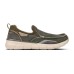 Skechers Slip-Resistant Low-Top Casual Shoes Men's Olive Green Зеленый, 41.5
