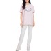Skechers T Shirt Unisex Chalk Pink White Limestone Pink, S