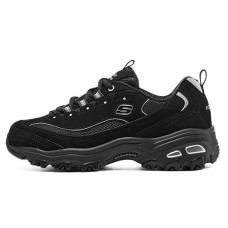 Skechers D'lites Black Silver Women's 35.5