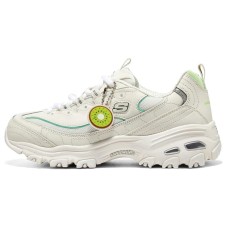 Skechers D'Lites 1.0 Shoes 'Cream White Green' Women's 35.5