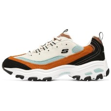 Skechers D'lites 1.0 Sneakers 'White Black Orange' 39.5