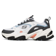 Skechers Stamina V2 Low Running Shoes White/Black Women's 35